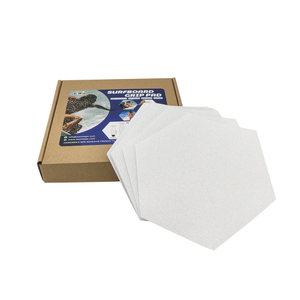 Factory Wholesale PVEA Surfboard Grip Tape Traction Pads Transparent Hexagonal Anti-slip Stickers