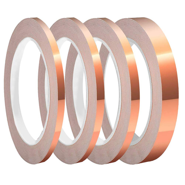 Garden Repellent Pest Control Tape, slug and snail adhesive copper tape price, EMI Shielding Conductive Tape