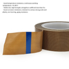 Heat Resistance Self Adhesive Insulation Zone Film Coated Fiberglass Fabric Cloth PTFE teflons Tape For Bonding