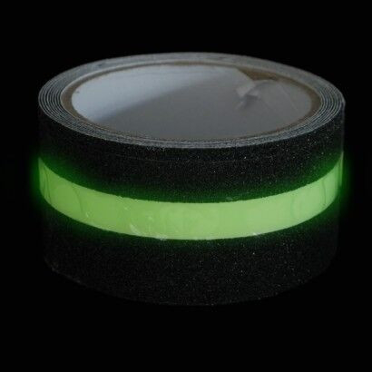 Glow in dark tape antiskid adhesive handle for stairs and benches anti slip tape Luminescent Lime green