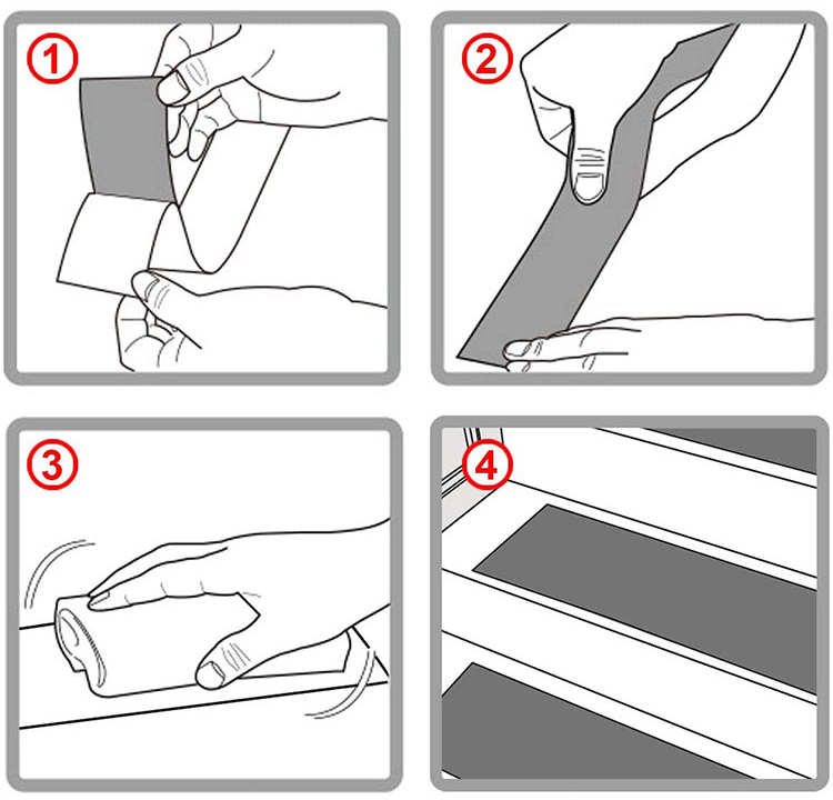 how to use anti slip tape