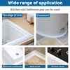 Kitchen Bathtub Bathroom Toilet Sink Floor Wall Corner Edge Protector Caulk Strip Tape White Waterproof Self-Adhesive Sealing Tape