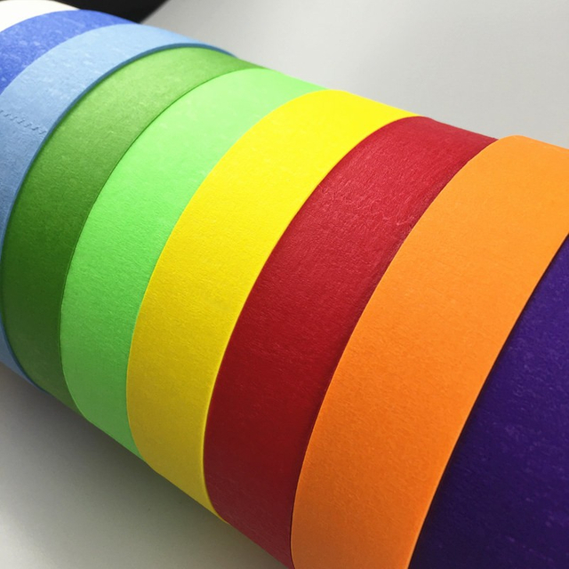 Green Professional Thin Line Hi Temp Foam Plastic 2mm Car Masking Tape Japanese for Car Body Paint