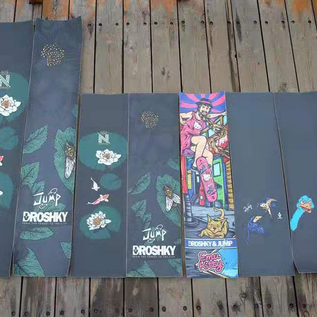 PVC Strong Adhesive Customized Grip Tape Rubber Wholesale Skateboard Grip Tape