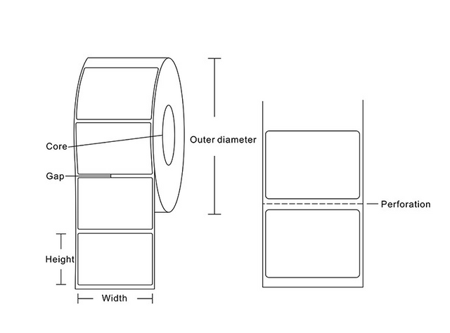 Factory Wholesale 4*6 Labels Thermal Sticker A6 Paper Shipping 4x6 Direct Thermal Label Roll