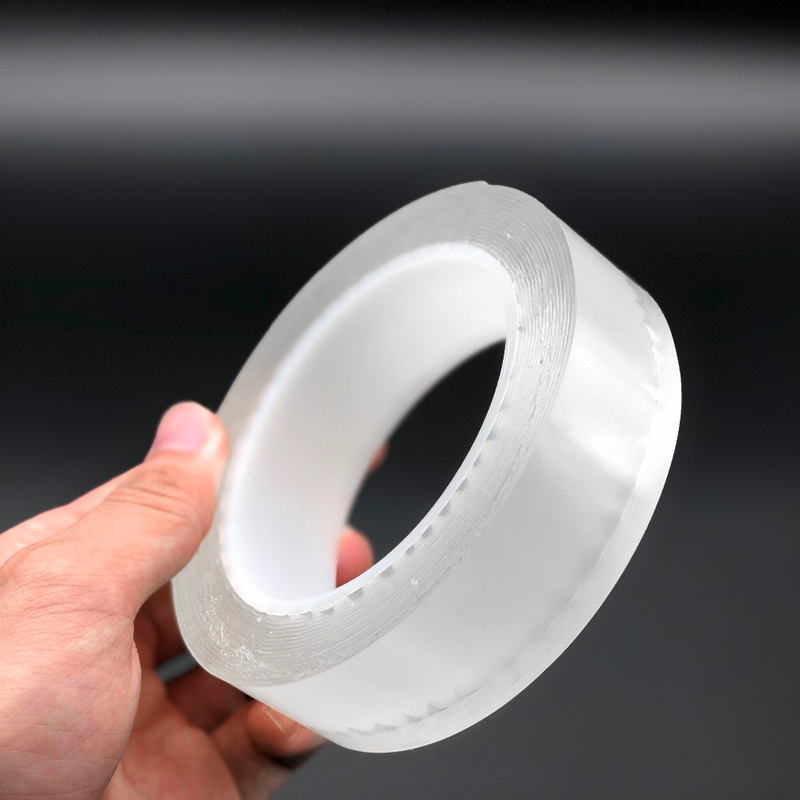 Double Sided Traceless Washable Nano Tape Household & Industrial Nano Tape Multifunctional Sticky Strips Grip for Fixing Floor 