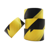 High quality customized yellow and black emergency waterproof warning tape for cable floor