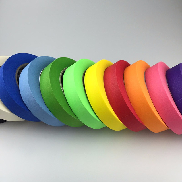 Printing Sheets Purple Art Airless Spray Pre Korea Sumax Face Colored Thin Hard Maskking Tape with Logo