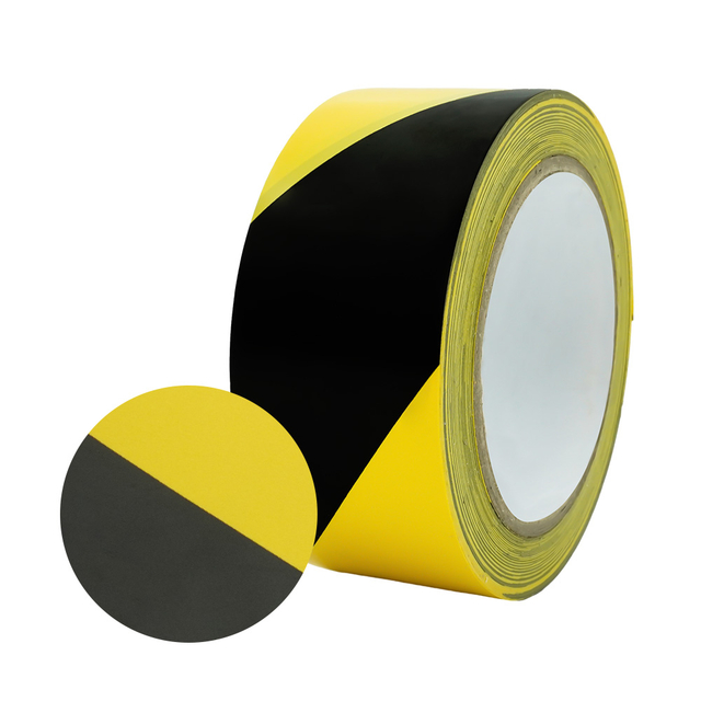 Free sample Customized Size Waterproof Warning Floor Tape Double Color Maksing Tape PVC Floor Tape for Warning