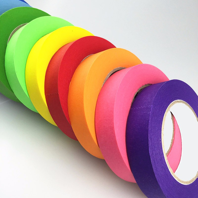 Automotive Soft Plastic Big Brown Fine Line Jumbo Cloth Plastic Tape Masking for Saturated Paper