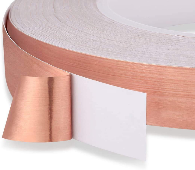 EMI Shielding Conductive Tape for lightning protection, slug and snail protection copper tape