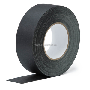 No Residue Single Sided High Adhesive Heavy Duty Pro Matte Cloth Book Binding Black Gaffer Tape 