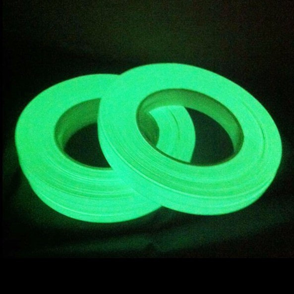 Green High Bright Luminous Tape Sticker Removeble Waterproof Photoluminescent Glow in The Dark Tape 