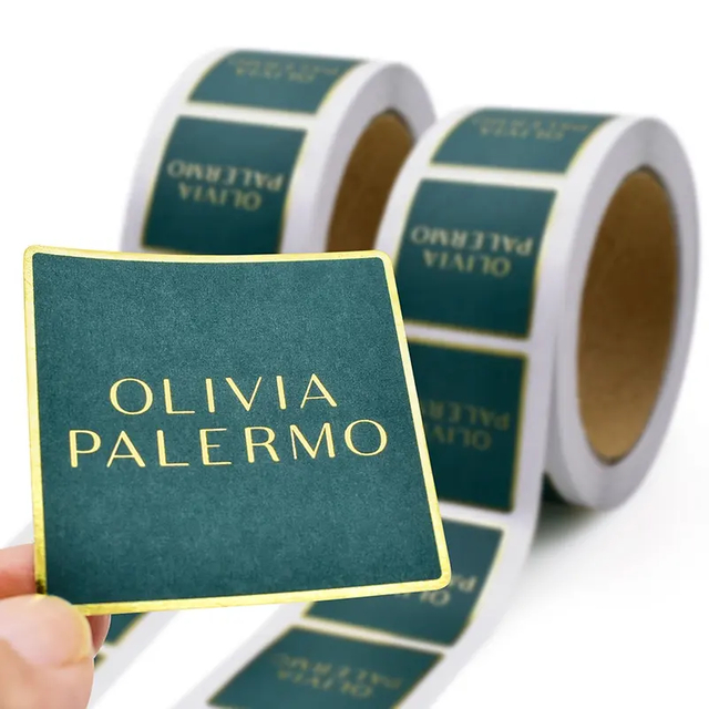 Waterproof Printing Label Paper Premium Clear White Custom PP PE PET printed Film Tape Label Rolls