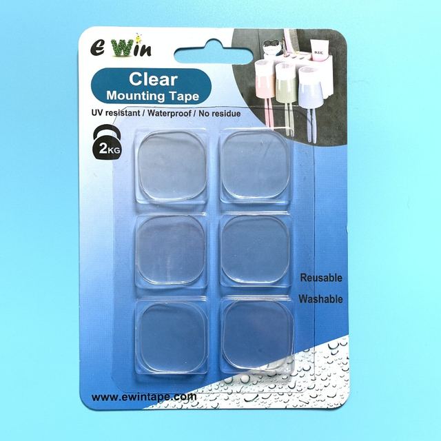 Free Sample Wall Stickers Transparent Grip Die Cut Double Side Nano Tape