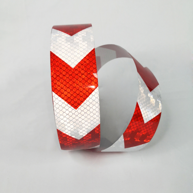 Warning White Yellow Reflective Tape, Caution Road Car Door Vehicle Traffic Stair Flagging Dot C2 Reflective Safety Tape