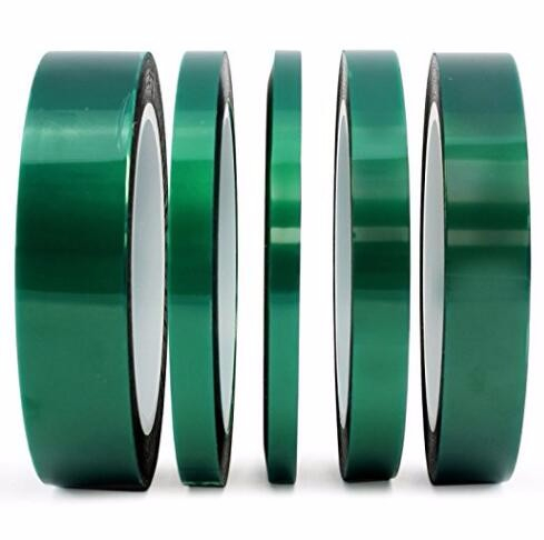 Hot Sale Silicone Pressure Sensitive Masking Industrial Adhesive Film Green Pet Polyester Tape