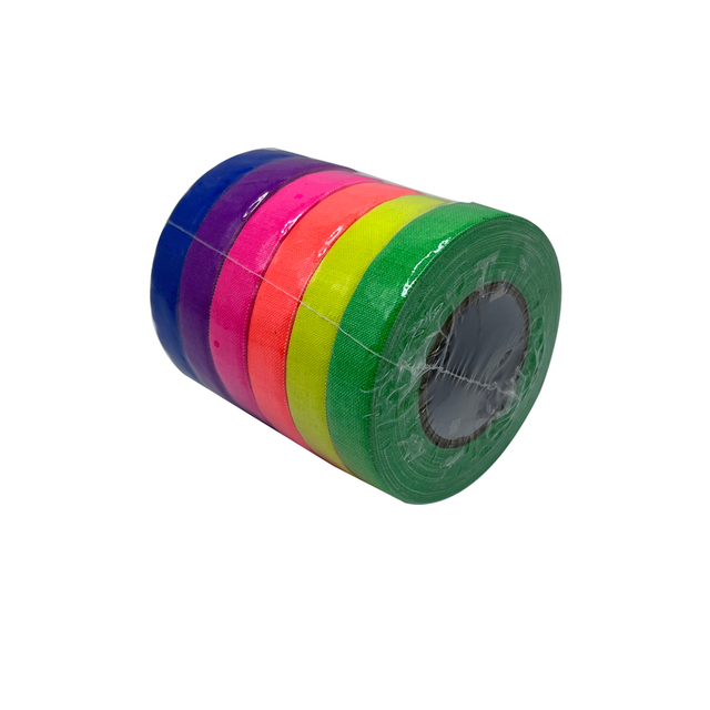 Wholesale Stage Night Fluorescent UV Cotton Tape High Viscosity Luminous Purple Glue Super Bright Luminous Tape