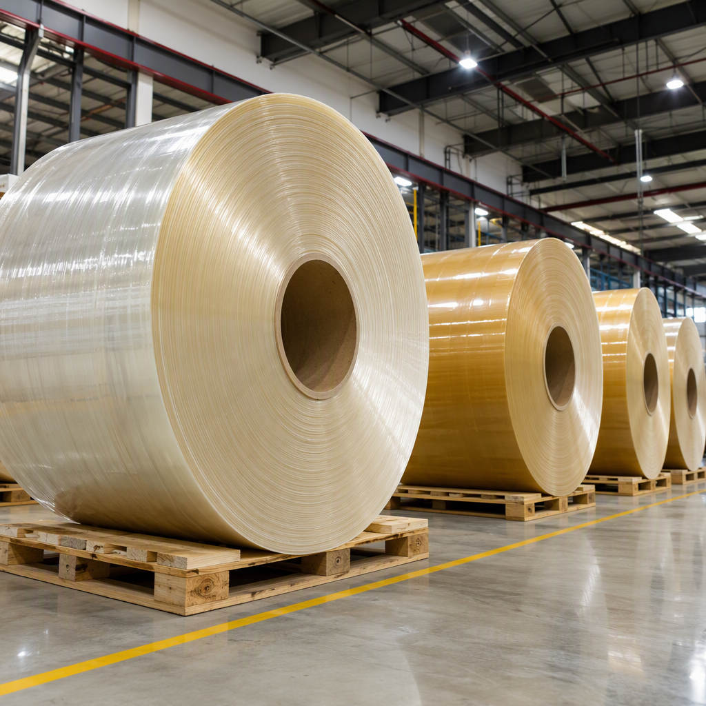 BOPP Packing Tape Jumbo Roll for Slitting (1280mm/1620mm x 4000m/6000m)